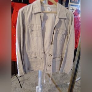 light jacket. BEIGE, LARGE.‎